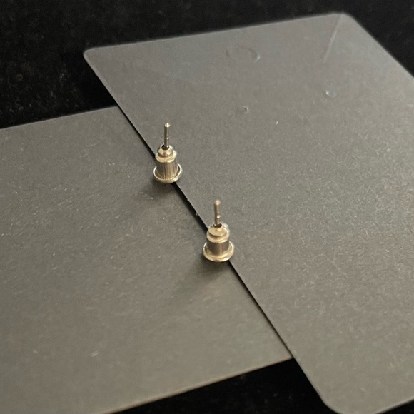 Silver Geometric Earrings - Picture 3 of 3